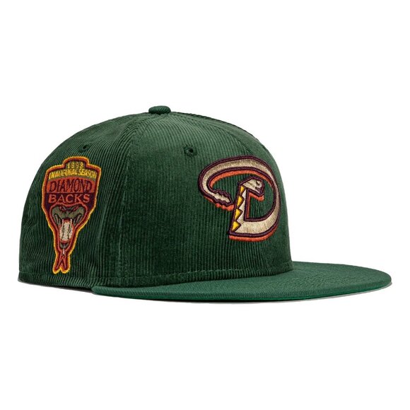 New Era Arizona Diamondbacks Cord 59FIFTY Fitted Hat Inaug. Season Patch 7 3/8